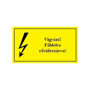 É.31 Vigyázz! Földelve rövidrezárva!