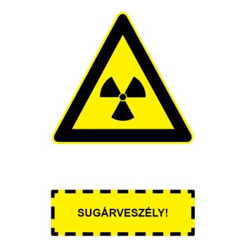 F.17 SUGÁRVESZÉLY!