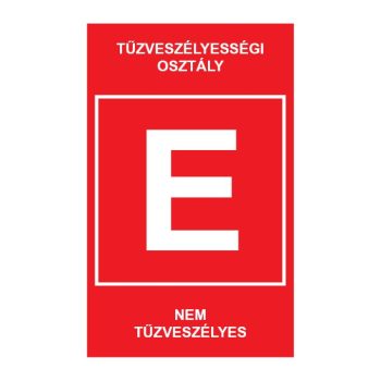 TV.5 "E" TŰZVESZÉLYESÉGI OSZTÁLY