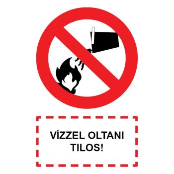 T.19 VÍZZEL OLTANI TILOS!