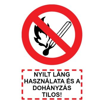 T.17 NYÍLT LÁNG HASZNÁLATA ÉS A DOHÁNYZÁS TILOS!