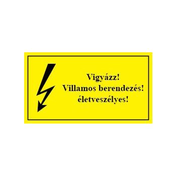 Érintésvédelmi táblák